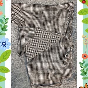 Plus Size Houndstooth Dress Pants